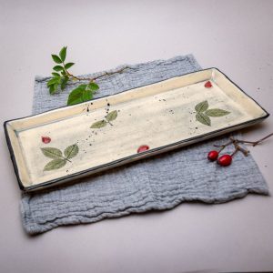 Tray oblong - rosehip (lower)